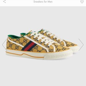 Men’s Gucci tennis 1977 GG multicolored sneakers